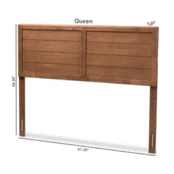 Seren Walnut Finished Wood Headboard - Baxton Studio