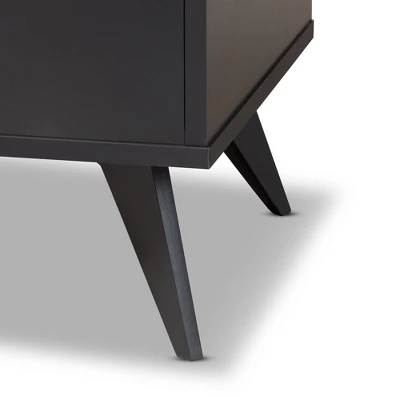 Serafino And Oak Finished Wood Wine Cabinet - Baxton Studio - Image 2