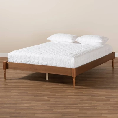 Colette French Bohemian Wood Platform Bed Frame - Baxton Studio - Image 5