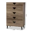 Wales Modern And Contemporary Wood Chest Light Brown - Baxton Studio