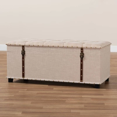 Kyra Fabric Upholstered Storage Trunk Ottoman - Baxton Studio - Image 9