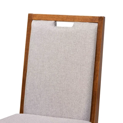 2pc Octavia Wood Dining Chair Set - Baxton Studio - Image 3