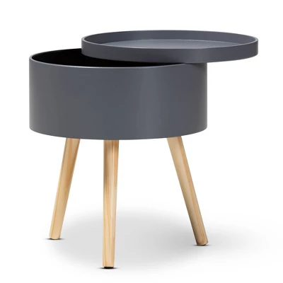 Jessen Wood Nightstand With Removable Top - Baxton Studio - Image 5