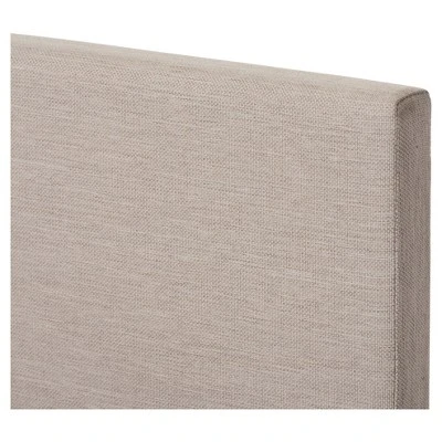 Elizabeth Modern And Contemporary Fabric Upholstered Panel - Stitched Platform Bed - Baxton Studio - Image 2