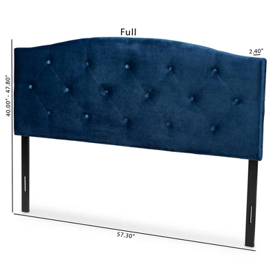Leone Velvet Fabric Upholstered Headboard - Baxton Studio - Image 5