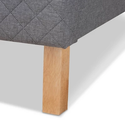 King Aneta Platform Bed Gray - Baxton Studio - Image 4