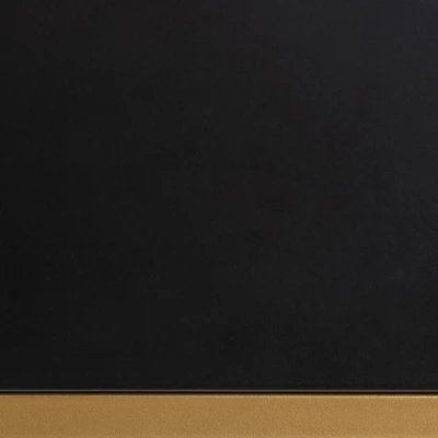 Madan Wood And Metal 2 Drawer Console Table Black/Gold - Baxton Studio - Image 7