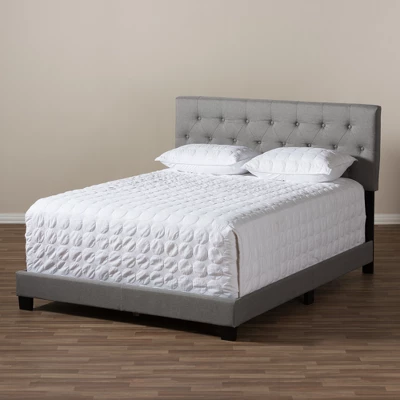 Cassandra Modern And Contemporary Fabric Upholstered Bed - Baxton Studio - Image 6