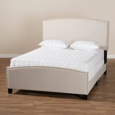 Morgan Fabric Upholstered Panel Bed - Baxton Studio - Image 6