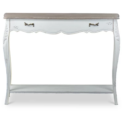 Bourbonnais Wood Traditional French Console Table - Baxton Studio
