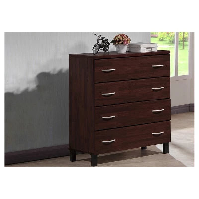Mayson Modern And Contemporary Wood 4 Drawer Storage Chest Oak Brown Finish - Baxton Studio - Image 5