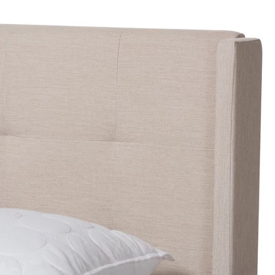 Lisette Fabric Upholstered Bed - Baxton Studio - Image 3