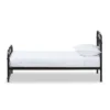 Twin Mandy Vintage Industrial Finished Metal Platform Bed Black - Baxton Studio