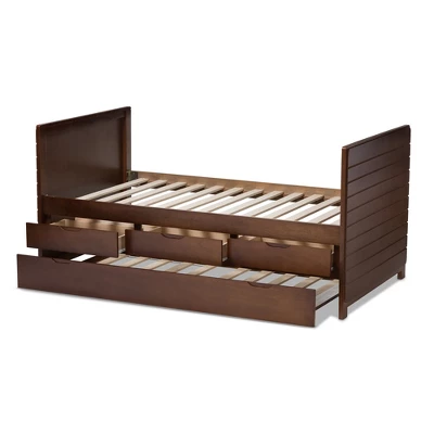 Twin Linna Modern And Contemporary Daybed With Trundle - Baxton Studio - Image 4