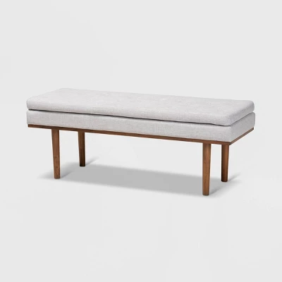Arne Walnut Finished Bench - Baxton Studio - Image 9