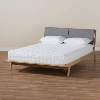Emile Fabric Upholstered Platform Bed - Baxton Studio - Image 6