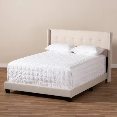 Lisette Fabric Upholstered Bed - Baxton Studio - Image 6