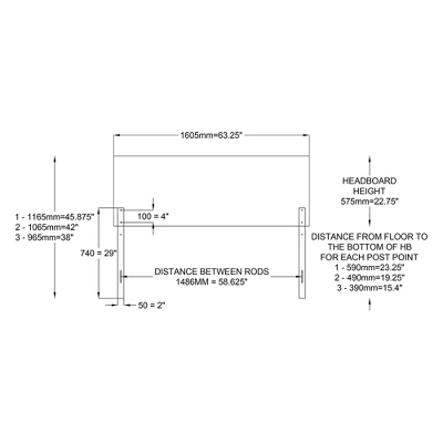 Emile Velvet Fabric Upholstered And Wood Headboard - Baxton Studio - Image 11