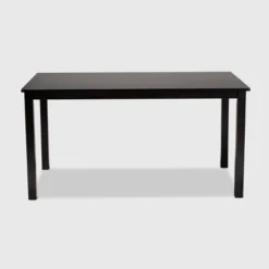 Eveline Rectangular Wood Dining Table Espresso - Baxton Studio