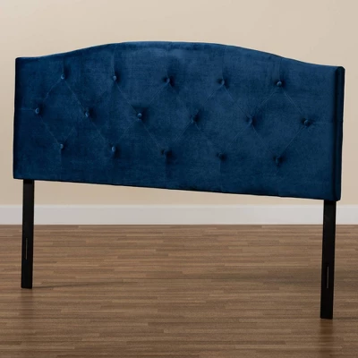 Leone Velvet Fabric Upholstered Headboard - Baxton Studio - Image 4
