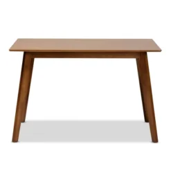 Maila Transitional Wood Dining Table Brown - Baxton Studio