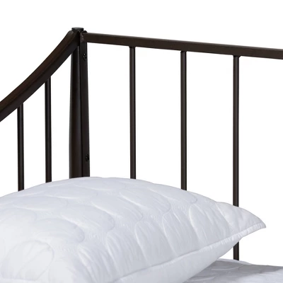 Full Rupert Vintage Industrial Metal Daybed Black - Baxton Studio - Image 3