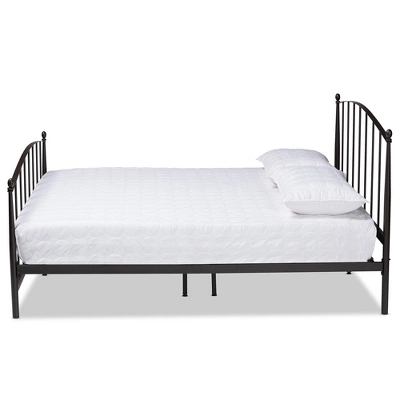Queen Lana Metal Platform Bed Black - Baxton Studio