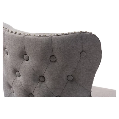 Gradisca Modern And Contemporary Wood Finishing Upholstered Barstools Set Of 2 - Baxton Studio - Image 3