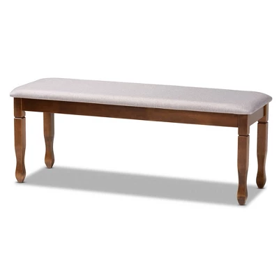 6pc Lanier Dining Set Gray/Walnut/Brown - Baxton Studio - Image 2