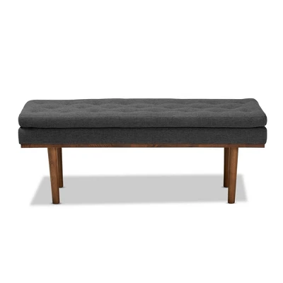 Arne Walnut Finished Bench - Baxton Studio