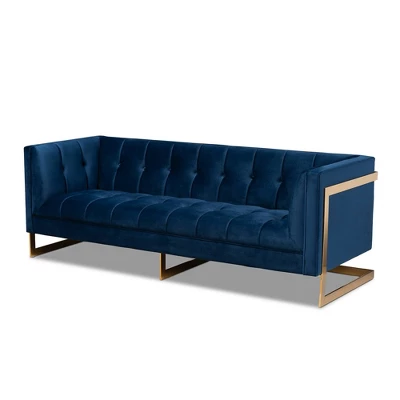 Ambra Velvet Sofa - Baxton Studio - Image 11
