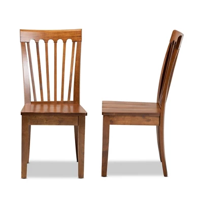 2pc Minette Wood Dining Chair Set - Baxton Studio - Image 2