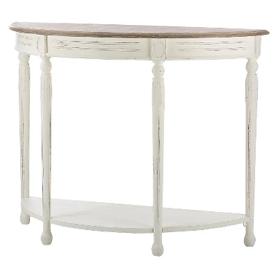 Vologne Traditional Wood French Console Table White - Baxton Studio
