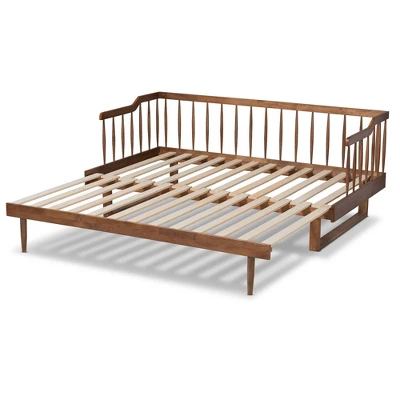 Twin To King Muriel Expandable Spindle Daybed - Baxton Studio - Image 5