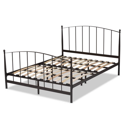 Queen Lana Metal Platform Bed Black - Baxton Studio - Image 2