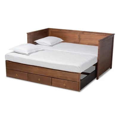 Twin To King Thomas Expandable Daybed With Storage Drawers - Baxton Studio - Image 3