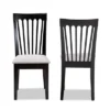 Set Of 2 Minette Dining Chair Gray/Espresso - Baxton Studio