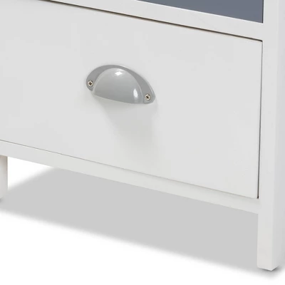 Calra Wood 4 Drawer Storage Unit Oak Brown - Baxton Studio - Image 6