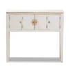 Aiko Wood Console Table White - Baxton Studio