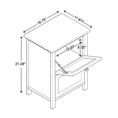 Sariah Wood Rattan 2 Door Nightstand White - Baxton Studio - Image 11