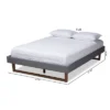 Liliya Walnut Finished Wood Platform Bed Frame - Baxton Studio