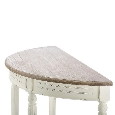 Vologne Traditional Wood French Console Table White - Baxton Studio - Image 2