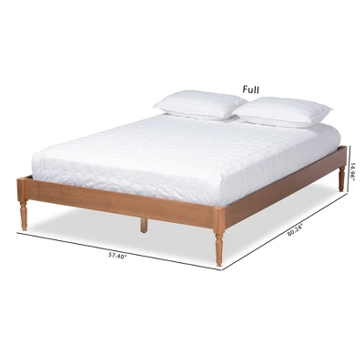Colette French Bohemian Wood Platform Bed Frame - Baxton Studio - Image 6