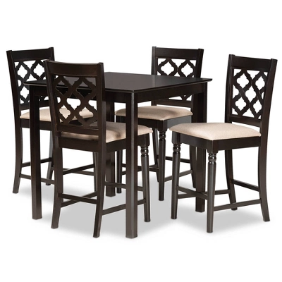 5pc Ramiro Wood Pub Set - Baxton Studio - Image 9