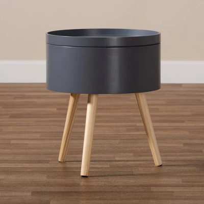 Jessen Wood Nightstand With Removable Top - Baxton Studio - Image 3