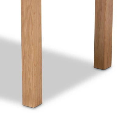 Pacari Rustic Transitional Wood Hemp Accent Bench Oak Brown - Baxton Studio - Image 6