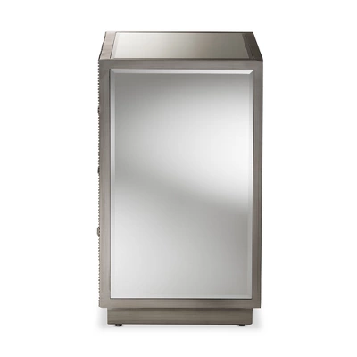 Edeline Hollywood Regency Glamour Style Mirrored 3 Drawer Chest Baxton Studio - Image 3