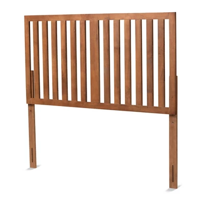 Oren Modern And Wood Headboard Walnut - Baxton Studio - Image 4
