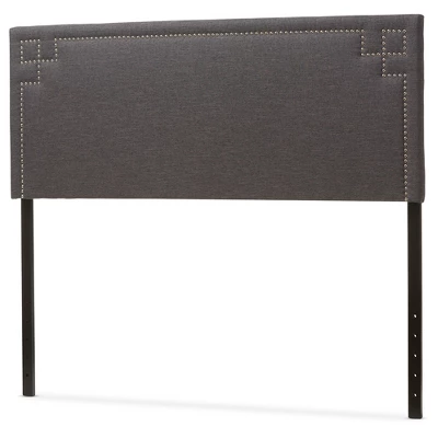Geneva Modern And Contemporary Fabric Upholstered Headboard - Baxton Studio