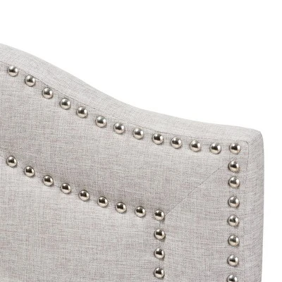 Queen Edith Modern And Contemporary Fabric Headboard Beige - Baxton Studio - Image 2